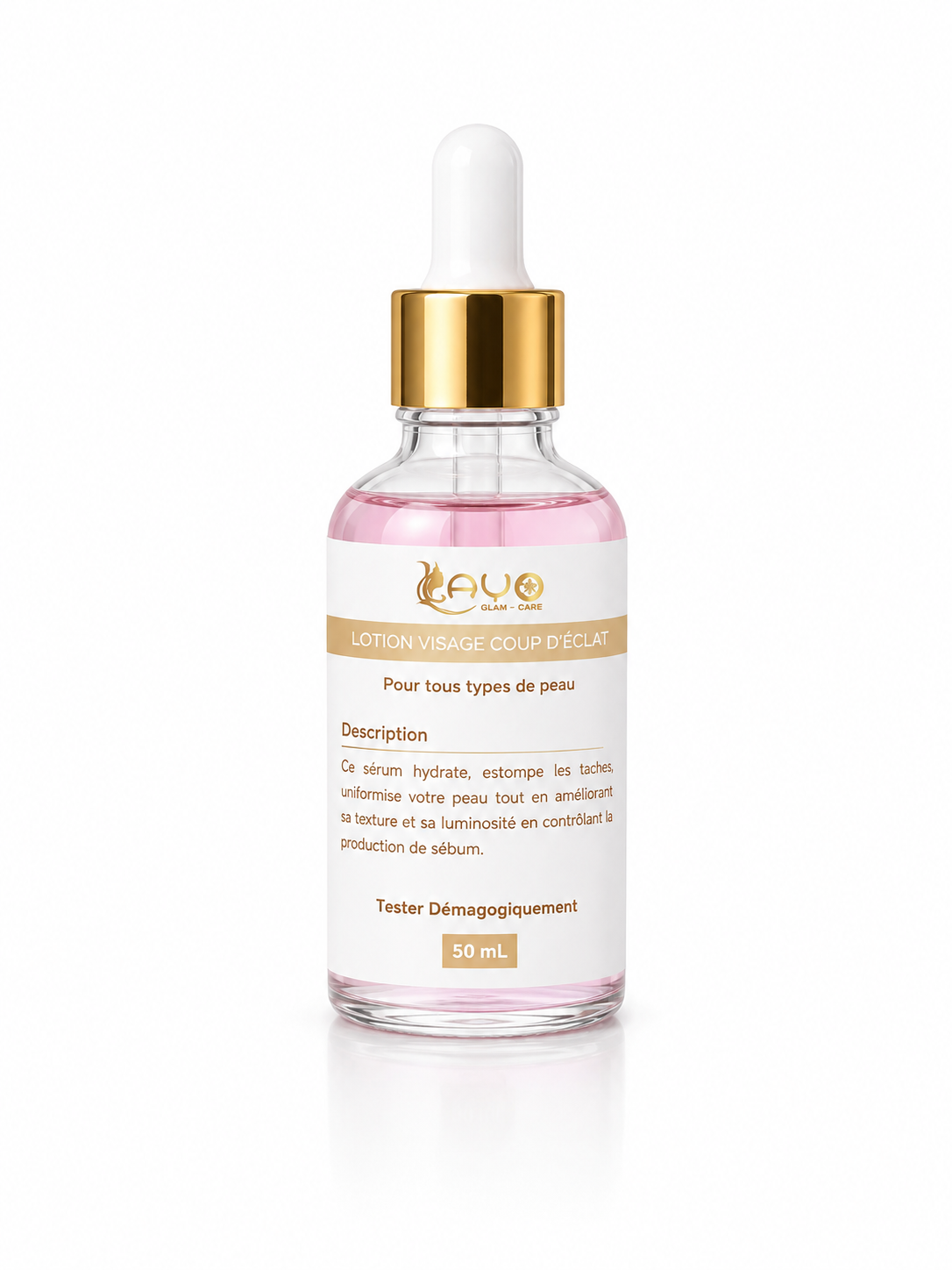 Lotion visage coup d'éclat