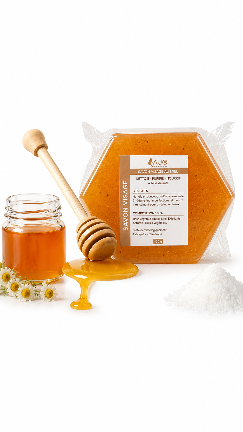 Savon visage au miel